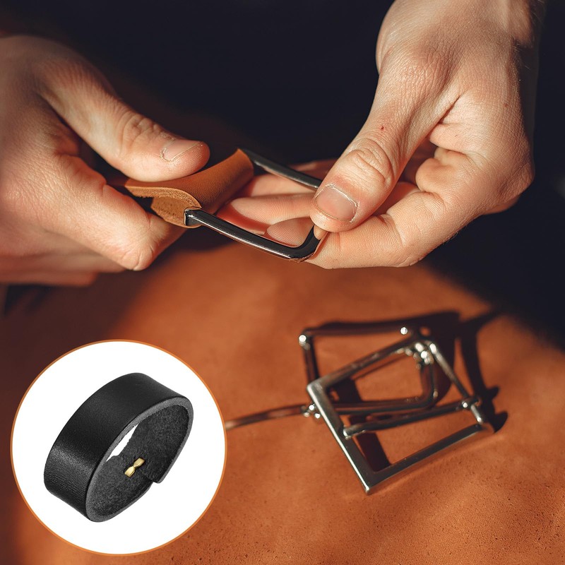 QUARKZMAN Leather Belt Loop Holders 11.5 cm Outer Circumference Belt