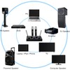 Portable Karaoke Microphone Mixer System Set with Dual UHF Wireless