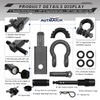 AUTMATCH Shackle Hitch Receiver 2 Inch - 3/4" D Ring