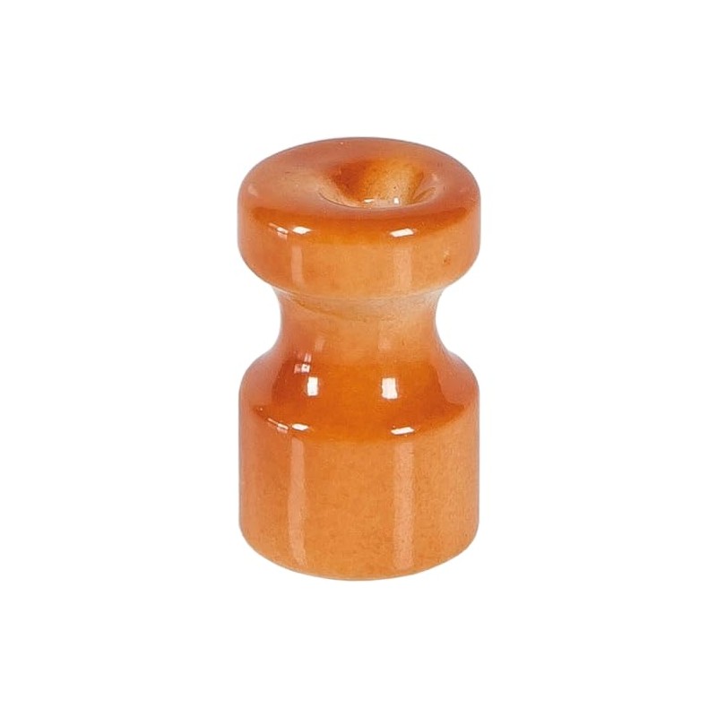 FANTON Ceramic Insulator, Terracotta Colour, Set of 6 Insulators Diameter