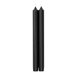 Caspari Straight Taper Candles in Black - 2 Packs of 2