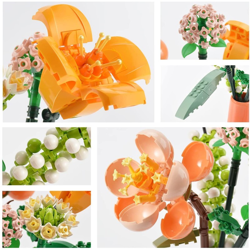 Flower Bouquet Kit Sets, Unique Gift for Adults/Teenagers, DIY Building