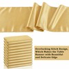 Jeffbaubl 10 Pack Gold Table Runner, 12 x 108 Inch