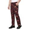 Nanxson Men's Baggy Chef Pants, Printed Work Pants with Elastic