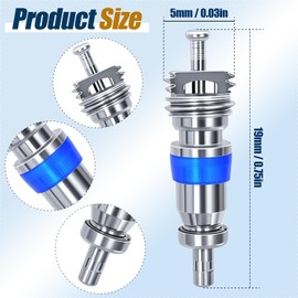 HVAC Schrader Valve Core for R32 R410A R22 Refrigerant, High Pressure AC Valve with Teflon Seal, Replacement Part for Air Conditioning and Refrigeration Systems (Pack of 50)