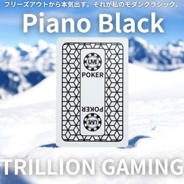 TRILLION GAMING PLAYING CARD 4 COLOR Playing Cards (PIANO BLACK)