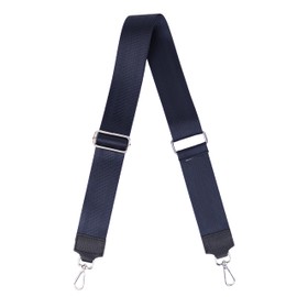 MIRROSI® Women's Bum Bag, Genuine Leather, Made in Italy, Shoulder Bag, Chest Bag, Crossbody Bag (1 Bag & 2 Straps), Navy (plain)