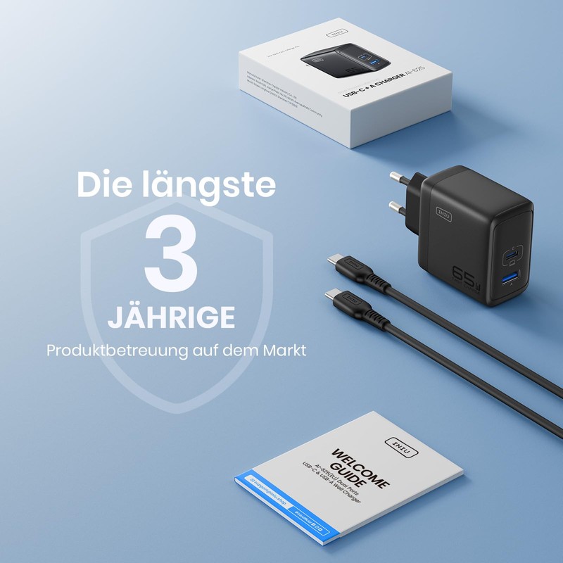 INIU 65 W USB C Charger, PD QC 3.0 Fast