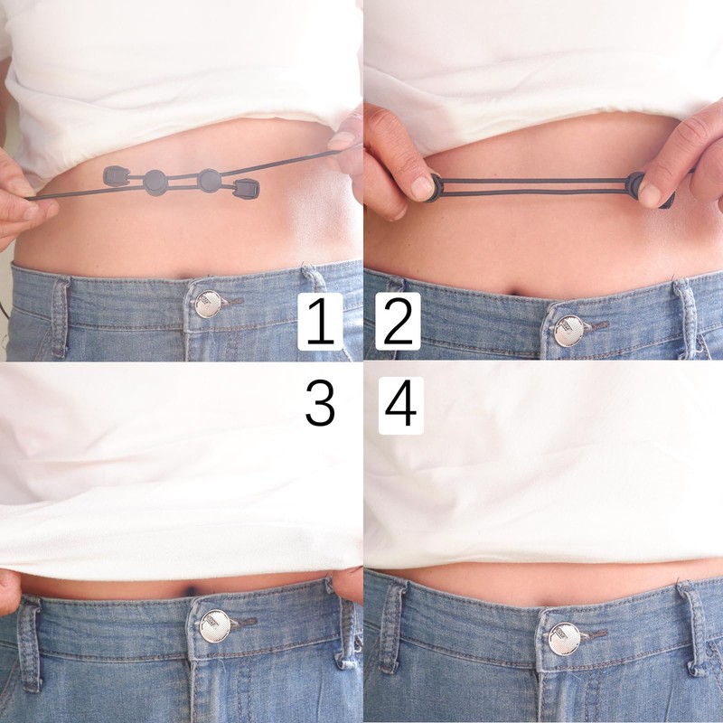 ZhuoChiMall Adjustable Band, Crop Tuck Tool for Shirt, Elastic Band