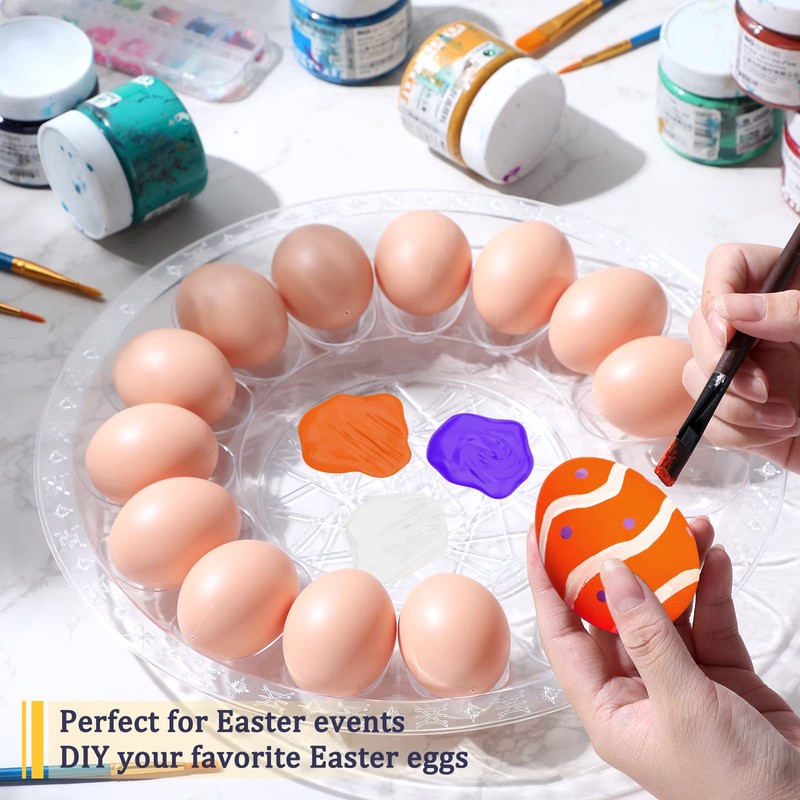Shellwei 6Pcs Deviled Egg Platter with Lid Container Tray with