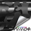 VViViD+ Stealth Black Multi-Finish Camouflage Vinyl Wrap with Air Release