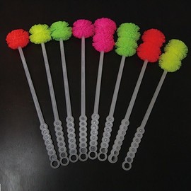 Daeko Flower Bottle Brush Series - Single/Double Bottle Brush (Random Color, 1pc) (Single Bottle Brush) 5ea