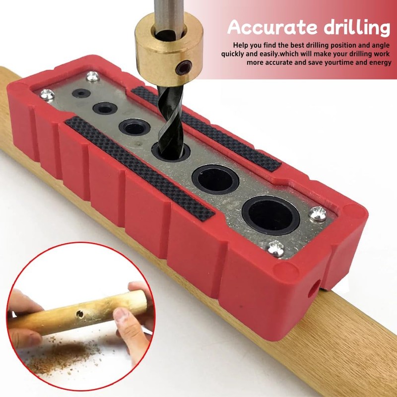 Drill Guide for Carpentry Pocket Hole Drill Bit Guide Wood