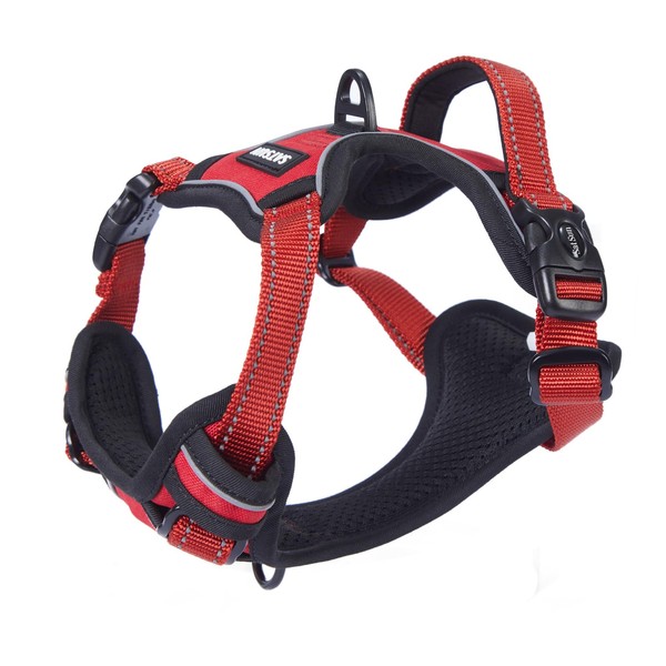 No-Pull Dog Harness with Handle - Breathable Reflective Step-in Vest