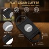 CIGARLOONG Cigar Ashtray and Cutter Set.Ceramic Ashtray with V Cutter,Guillotine
