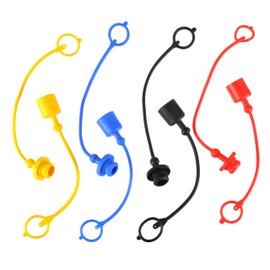 CDDCWZ 4 Paar Hydraulikschlauch Staubschutzkappe aus Gummi ISO-A 1/2 Hydraulikkupplung, männliche Staubkappe und weibliche Steckerabdeckung