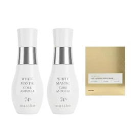 Mastina 매스티나 시즌4 화이트매스틱 코어 앰플 30m 2병 + 마스크팩 4매 Mastina Season 4 White Mastic Core Ampoule 30ml 2 Bottles + 4 Mask Packs