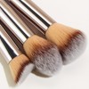 10-Piece Champagne Gold Makeup Brush Set with Soft Bristles for