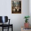 Framed Christian decor Jesus and Lamb Canvas Wall Art Jesus