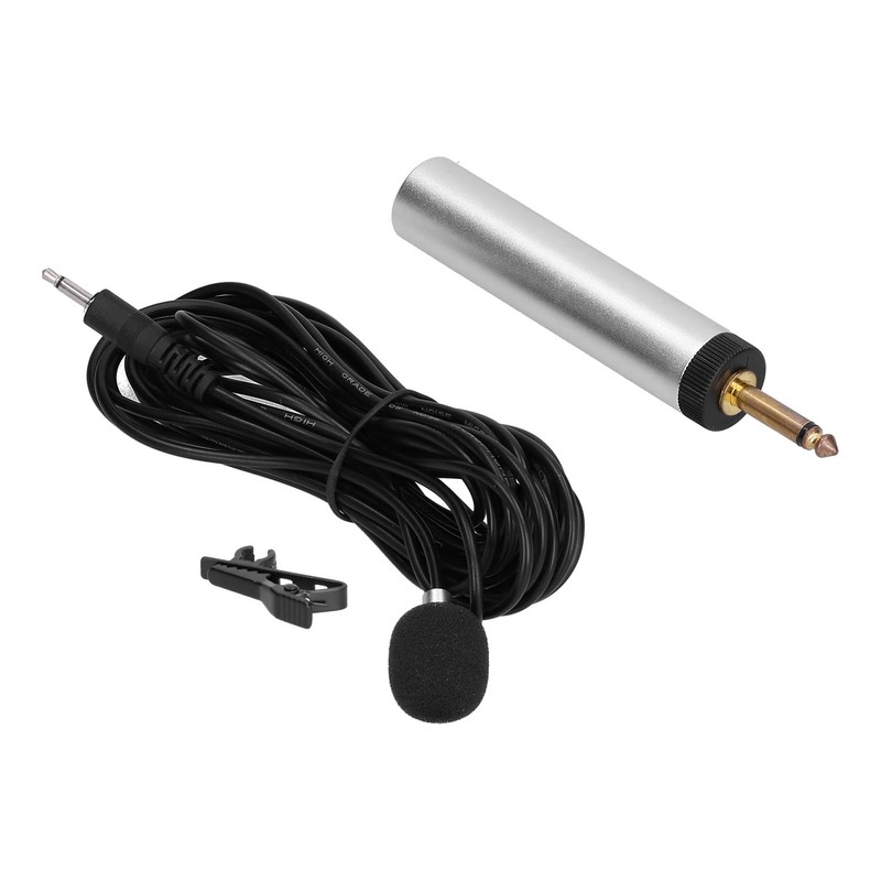 Professional Condenser Microphone Lavalier Lapel Mic Clipon Instrument Microphone for