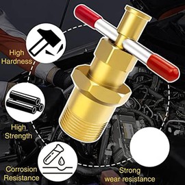 beiyaiey 1 Piece Compression Valve Removal Tool Gold Copper for Olive Puller with Diameters of 1/2 Inch &3/4 Inches Ferrule