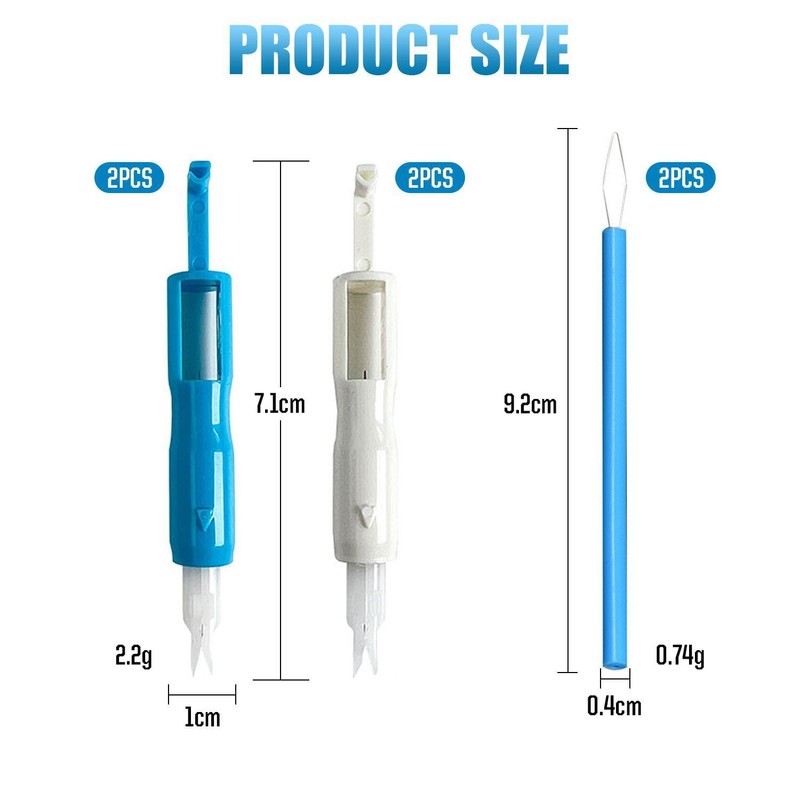 YSJCHEBS 4 Pieces Sewing Machine Needle Threader, 2 Pieces Cylindrical