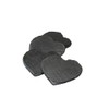 AP Natural Heart Shape Slate Coasters Sets Tablemat Dinner, wood, Black