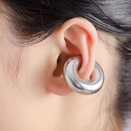 Chunky Ear Cuff Earrings Women Trendy Gold Ear Cuffs No Piercing Crystal Clip On Cartilage Earrings Ear Warp Earrings for Women Jewelry Gifts