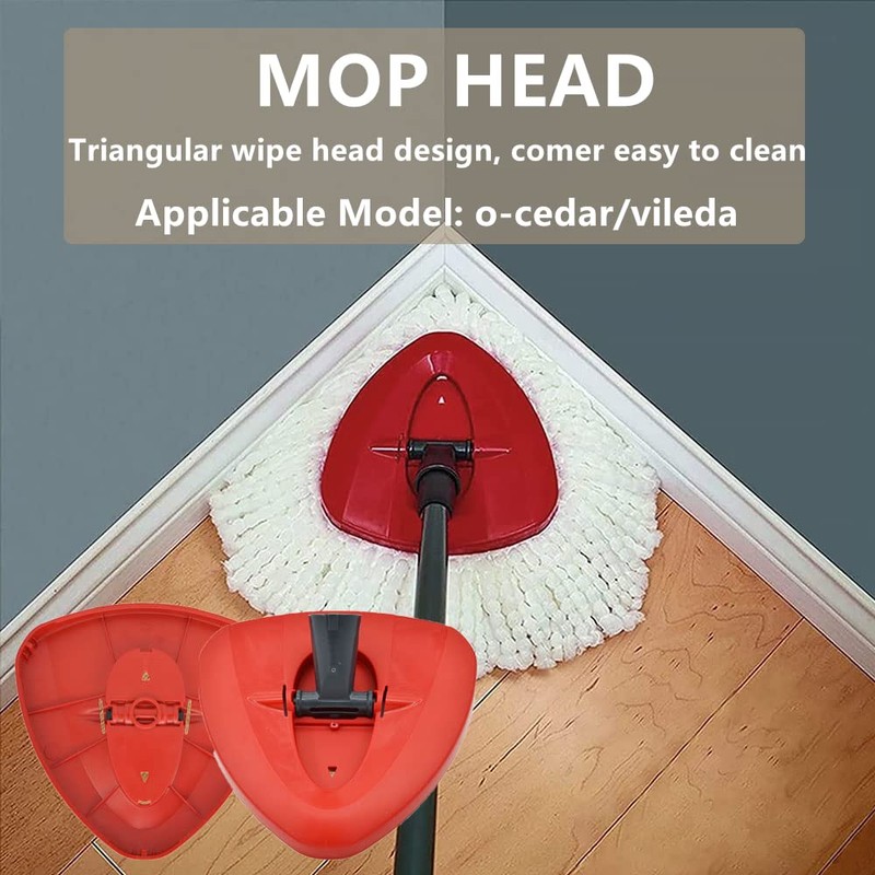 Norhogo Red Spin Mop Replacement Base Head for Viledas Mop,