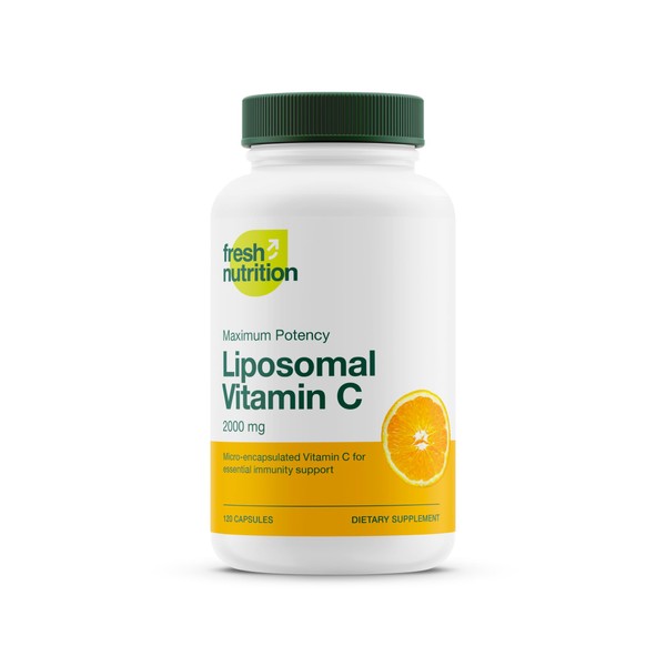 Liposomal Vitamin C - 2000mg DNA Verified & Potent VIT C – Swallow or Pour Powder into a Drink, All Natural Vegan Friendly, Non-GMO, Gluten & Soy Free