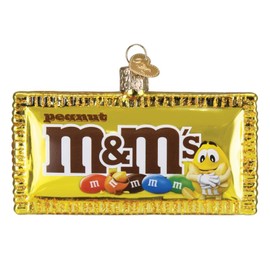 Old World Christmas Peanut M&M's Glass Hanging Ornament