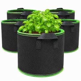 10 Gallon Grow Bags, Heavy Duty Fabric Pots with Handles for Vegetables