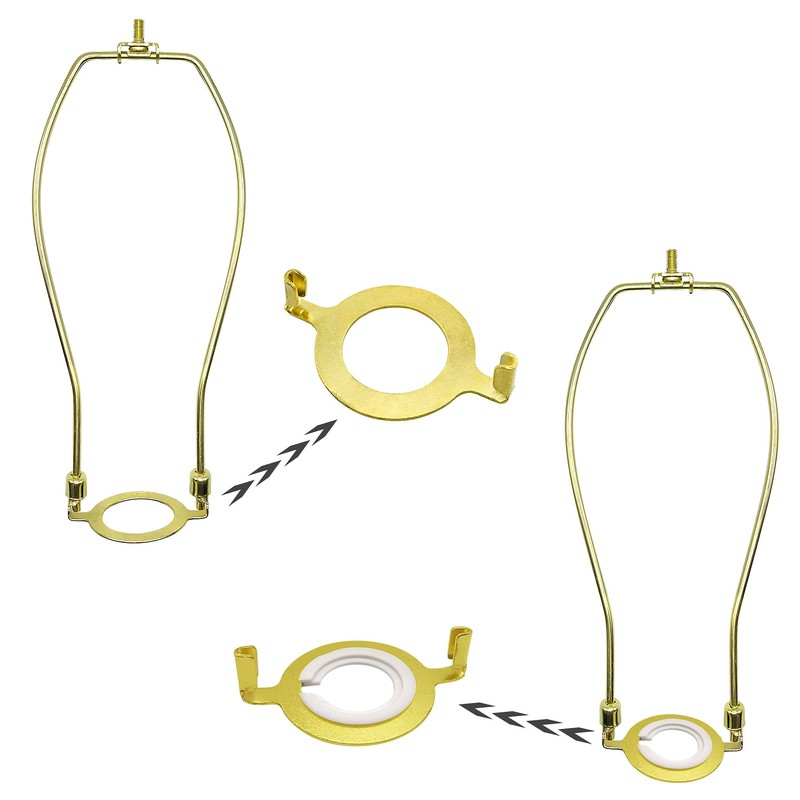 ECUDIS 2 Pcs Uno Lamp Harp Saddle Adapter Converter for