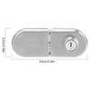 Stainless Steel Glass Door Lock Anti-Theft Security Lock Double Swing