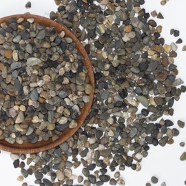 5 lbs Natural River Pebbles, 0.5-1 Inch Aquarium Gravel for Fish Tanks, Succulents, Glass Vase Fillers, Small Decorative Stones for Indoor Fountains, Flower Pots, Bonsai Gardens