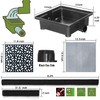 NAACOO Gutter Downspout Extensions, Upgraded 12x12in Catch Basin Low Profile