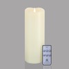 TECHLONG 10" x 4" Large Flameless Candles with Remote Timer,