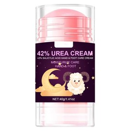 Krmspe 42% Urea Cream plus 2% Salicylic Acid, Maximum Strength Foot Cream Moisturizer for Dry Cracked Feet Knees Hands Elbows Hydrates & Exfoliates Smoothing Skin Women and Men 1.41oz