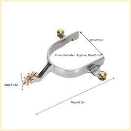 Espuelas girls spurs Espuelas para Botas De Vaquero Espuelas para Botas 1 Par Acero Inoxidable Estilo Occidental Tipo Americano Unisex No Se Oxidan Accesorios para Espuelas girls spurs Speroni