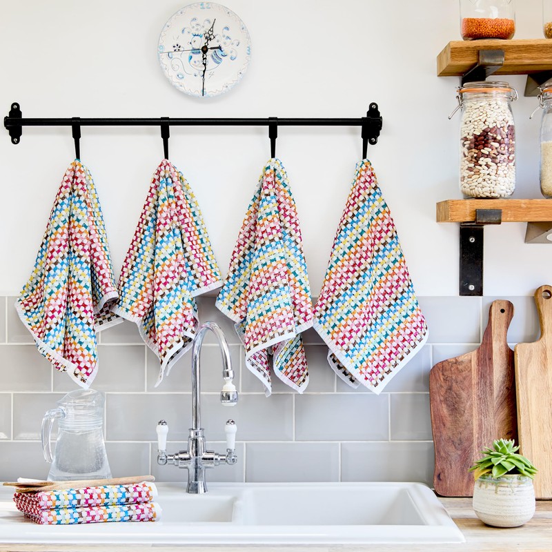 Emma Barclay Tea Towels for Kitchen Packs of 6 100%