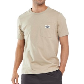 NORTHYARD Men's Cotton Shirts Heavyweight Short Sleeve Casual T-Shirts with Chest Pocket Work Wear DERSERT 4XL