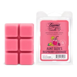 Aunt Suzie’s Raspberry Lemonade Wax Melt – Sweet Raspberry & Zesty Lemon Scent – 1 Pack of 6 Cubes by Beamer Candle Co.