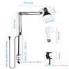 juttilax Swing Arm Desk Lamp for Home Office 360°Adjustable,Tall Metal