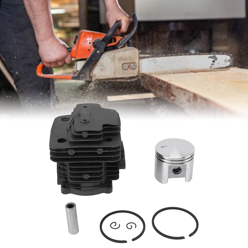 Cylinder Piston Assembly Kit Aluminum Alloy 42mm Electric Chainsaw Cylinder