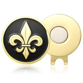 Don Flyee Clip Lily Crest Fleur de lis Golf Marker Magnet Alloy E0048