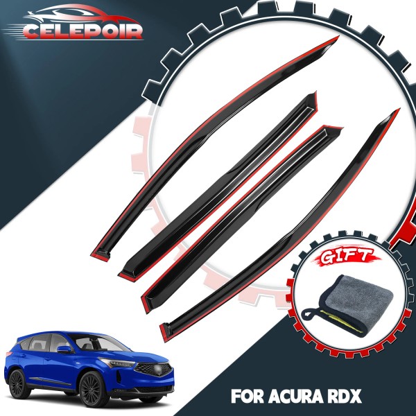 Celepoir For 2019-2025 Acura RDX JDM 3D Wavy Mugen Style