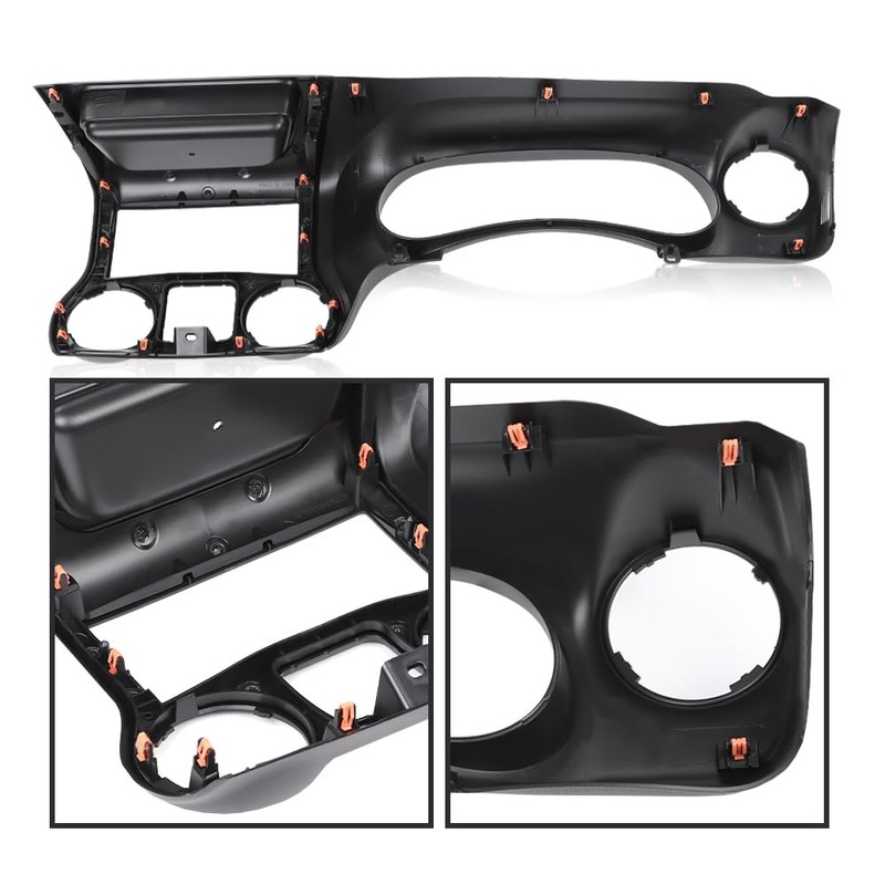 DOTCOM Dash Instrument Cluster Trim Panel Bezel Compatible With Jeep