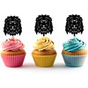 Lion Silhouette Acrylic Cupcake Toppers 12 pcs