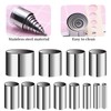 Round Dough Cutter, Set of 12, Stainless Steel, Mini Cutter,