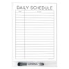 Dry Erase Daily Schedule Planner Sticker Decal by Glassboard Studio
